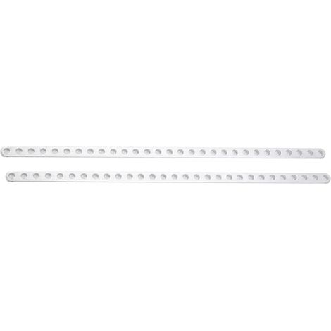 3102‑0029‑0232 1 Paar Aluminiumplatten mit 29 Löchern, Ersatzteil passend für Tetrixrobotics-Roboter (1/4)