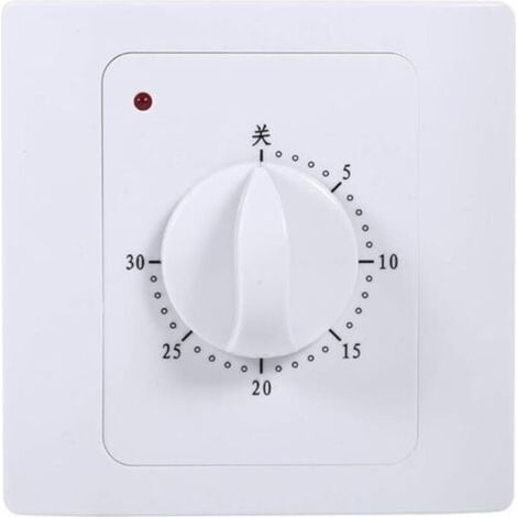 Interruttore timer meccanico, MAGT 220v 10a 30 min Interruttore timer elettrico digitale Interruttore timer conto alla rovescia intelligente