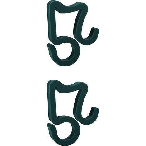 50pcs inchiostro verde note PP gancio resistente alle intemperie all'aperto luce Clip Clip per la decorazione di Natale (1/5)