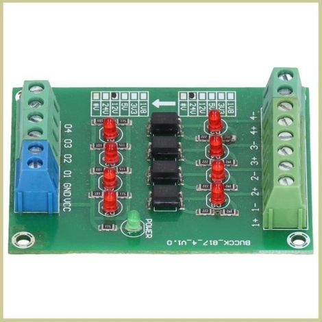 Cocosity Module de Conversion de Niveau PLC 24V vers 5V, Isolation Optocoupleur 4 Canaux (1/4)