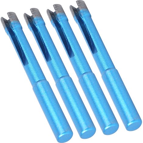 Lot de 5 forets diamantés bleus de 8 mm pour percer le granit, le carrelage et le béton. (1/5)