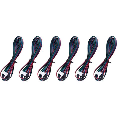6x verlängertes NEMA 17 Schrittmotorkabel, 1 m lang, 4-6-polig, für 3D-Drucker, Dupont (1/5)