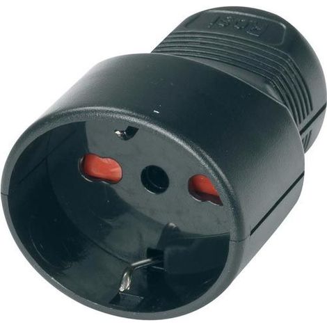 ROSI Presa Mobile Schuko Nero RS96004