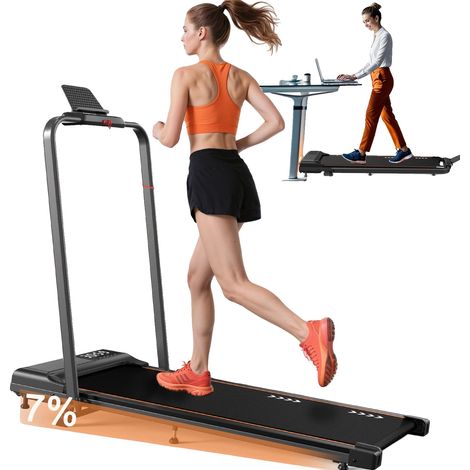 Tapis de course, moteur de 2,5 CV, charge maximale de 120 KG, inclinaison réglable, longueur de ceinture de course de 80-120 cm, deux réglages de vitesse (1/5)