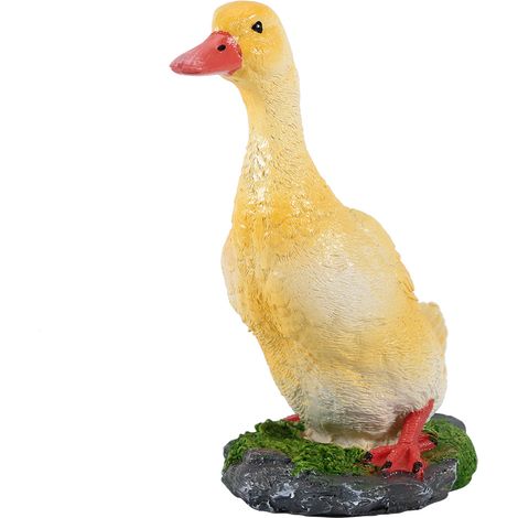 Anatra in resina – decorazione artificiale – modellino di animale – paesaggio per giardino domestico