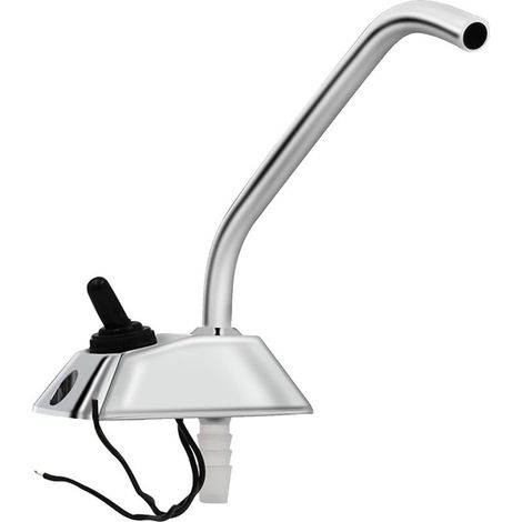 Robinet 12 volts pour camping-car et bateau avec rotation 360 degrés, pompe électrique intégrée et interrupteur à bascule (1/5)