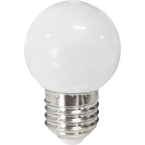 Ampoule LED sphérique 1W E27 3000K Blanc