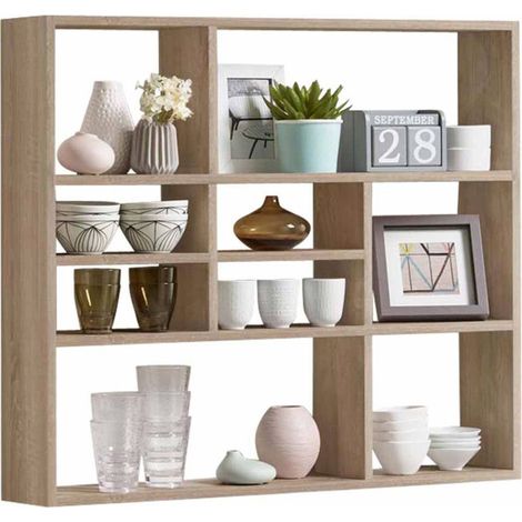 Étagère Murale Design "Liloun" 90cm Beige (1/3)