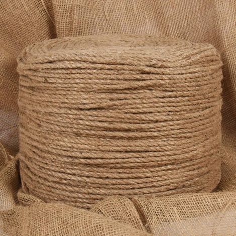 Corde de jute vidaXL de 25 m de long et de 6 mm d'épaisseur (1/5)