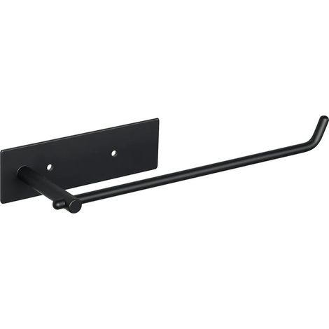 CYRILL – Porta asciugamani da bagno, Porta asciugamani da bagno a parete in acciaio inossidabile 304, lunghezza 27,5 cm, pratico e robusto, ampia gamma di applicazioni, nero (1/5)