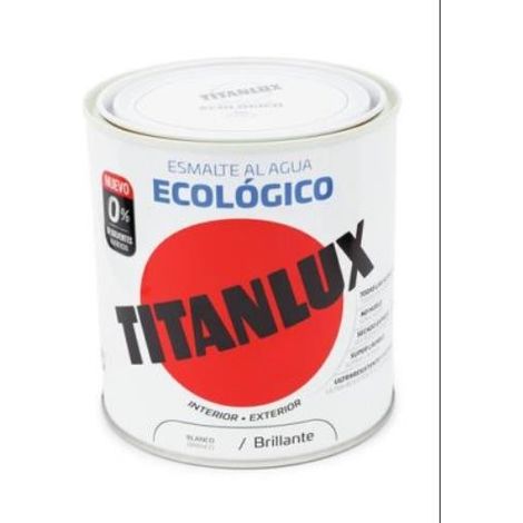 Smalto Ecologico all'Acqua Bianco Brillante 250ml Titanlux 00T056614