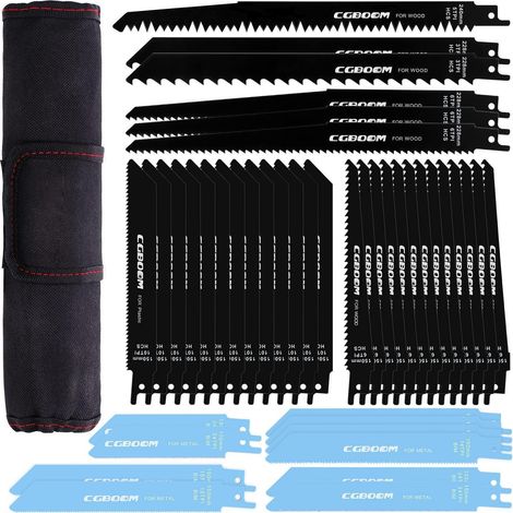 Säbelsägeblätter Set 42tlg. für Holz & Metall mit Tasche (1/5)
