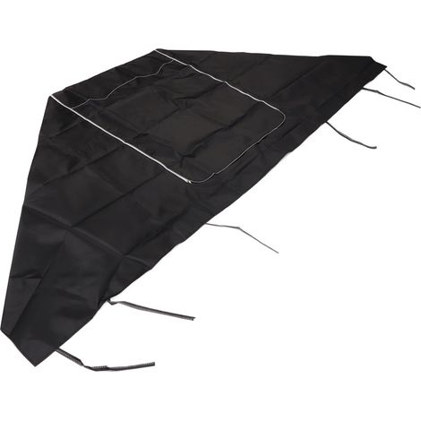Housse de machine à laver noire, 69 cm de long x 84 cm de large x 100 cm de haut, en tissu Oxford imperméable. (1/5)