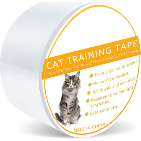 Bande d'entraînement pour animaux de compagnie, tapis de protection contre les rayures en PVC pour chats, meubles à gratter, tampons de protection des griffes de canapé (1/5)