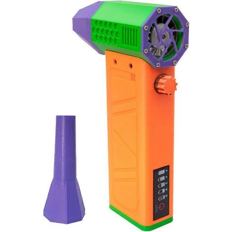 Turbo-Jet-Lüfter, 140.000 U/min, Leistungsanzeige, kräftiges Gebläse, orange