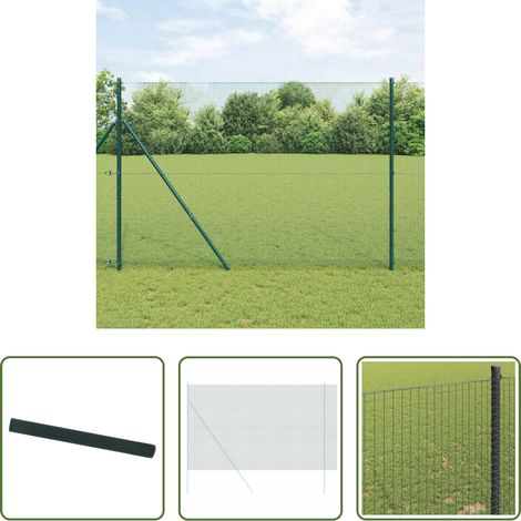 Clôture extérieure - Clôture en fil soudé Vert 1.5 x 25 m (1/5)