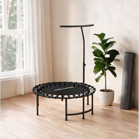 Trampoline d'exercice pliable avec guidon réglable capacité 100 (1/5)