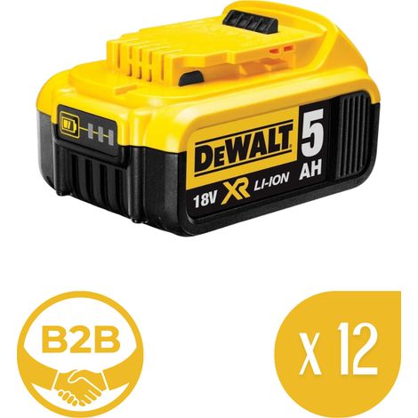 Pack de 12 baterías DeWALT DCB184P12 (18V - 5,0 Ah)