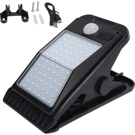Ortviai Lampe Solaire avec Détecteur de Mouvement 72 LED, IP65, pour Jardin et Extérieur, Lumière Chaude (1/5)