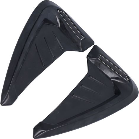 2x Décorations Auto Volutes d'Aération Latérales Noires, Habillage Universel pour Carrosserie, Accessoires Extérieurs de Voiture (1/5)