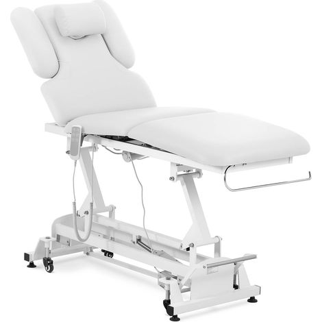 Table de massage professionnelle électrique lit de massage table de soin kiné 2 moteurs 200 kg blanc (1/5)