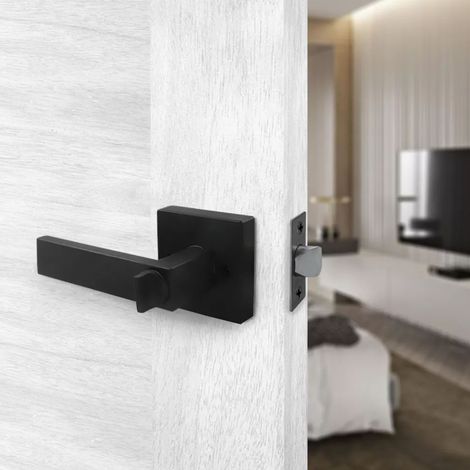 Türgriff aus Aluminiumlegierung, rostbeständig, für Badezimmer- und Schlafzimmertüren (1/5)
