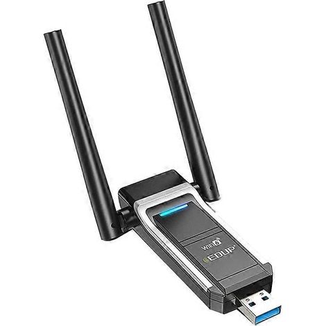 Adaptateur Wi-Fi 6 USB EDUP AX1800M (802.11ax) pour PC, dongle Wi-Fi USB 3.0 5 GHz/2,4 GHz à gain élevé (1/5)