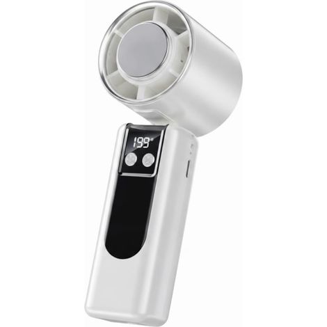 Ventilateur turbo portable avec refroidissement à glace, air froid haute vitesse, rechargeable par USB, mini ventilateur avec cordon de serrage, ventilateurs portables (1/5)