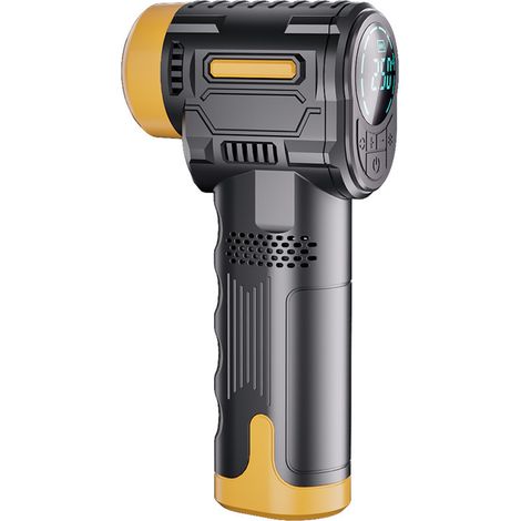 Gonfleur de pneus portable, compresseur d'air électrique, pompe à air pour pneus de voiture avec arrêt automatique et lumière LED, pour moto, vélo, ballons et jouets de natation. (1/3)
