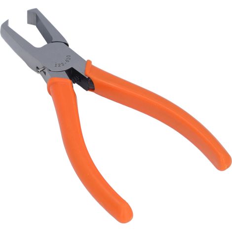 Pince coupante diagonale 90° en CRV, pince à bec courbé 10mm, portable pour broches de tubes électroniques, broches PCB et réparations électroniques (1/5)