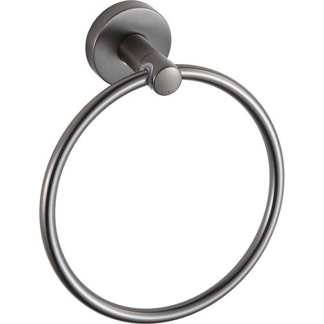 Mexen Remo Handtuchhalter, gebürstetes Kanonengrau - 7050732-66 (1/2)
