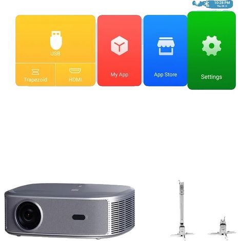 Projecteur, Full HD 1080P, 3600 lumens ANSI, ajouter du support (1/2)