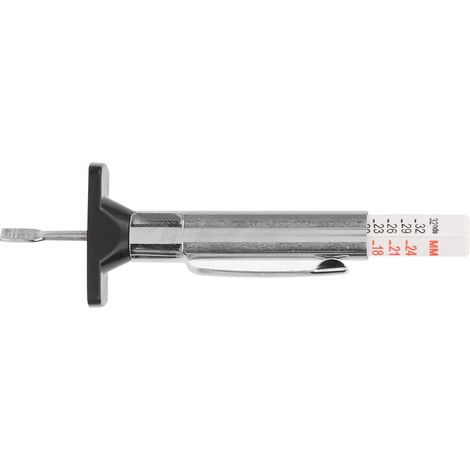 Profiltiefenmesser für Reifen 0-25 mm, universelles tragbares Reifenmessgerät (1/5)