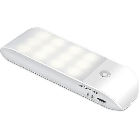 Veilleuse LED automatique, veilleuse à détecteur de mouvement rechargeable par USB, marche/arrêt automatique (1/5)