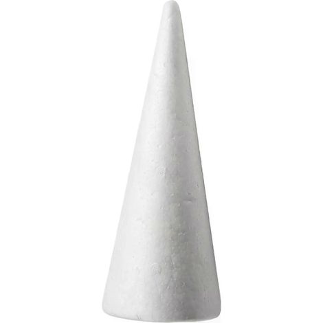 DIY-Weihnachtsbaum-Party: Schaumstoffkegel aus weißem Polystyrol in 3 Größen (1/4)