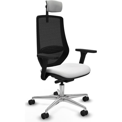 piqueras-y-crespo Mardos chaise blanc ergonomique bureau