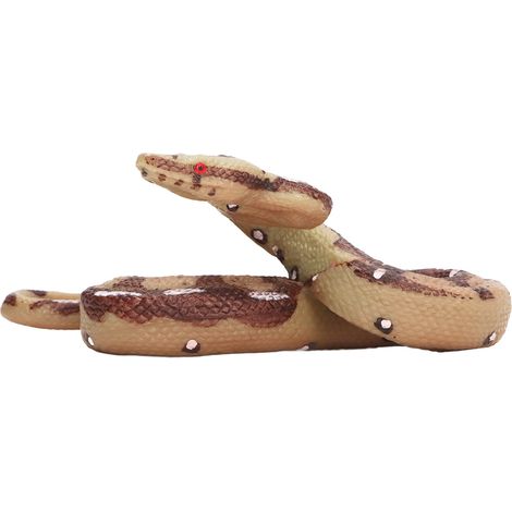 Serpent jouet effrayant, doux et réaliste, faux serpent effrayant portable, accessoire de jardinage pour farces (1/5)