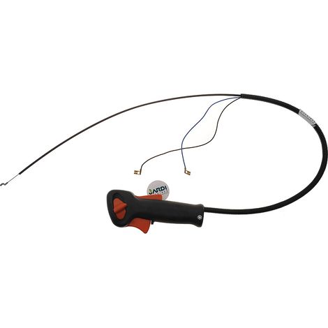 Jardiaffaires – Poignée de commande pour débroussailleuse Stihl FS55 – Câble de gaz complet – Remplace 4140 790 1303 – Montage sans modification