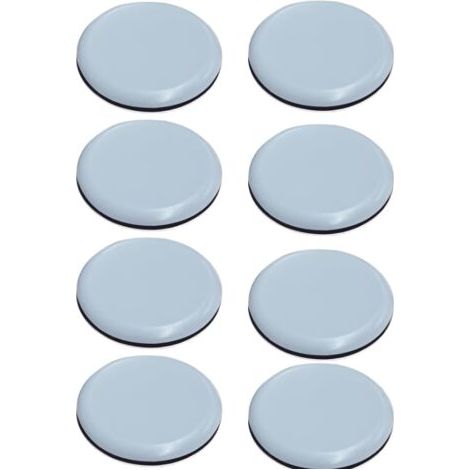 royaluxe-8X Patins glisseurs pour Meubles Ø 50mm, Auto-adhésif Patins de Meuble, Planeur Patins pour Meubles en Téflon Chaise de Planeur Professionnels/Planeur PTFE (1/5)