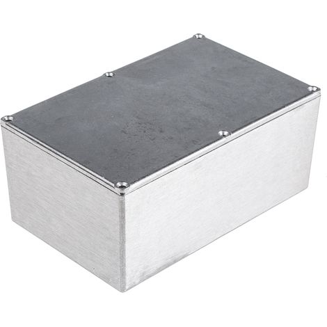 Boîtier RS PRO en Fonte d'aluminium, 191.6 x 111.6 x 60.5mm, Argent IP54, IP65, IP66, Blindé ( Prix pour 1 ) (1/3)
