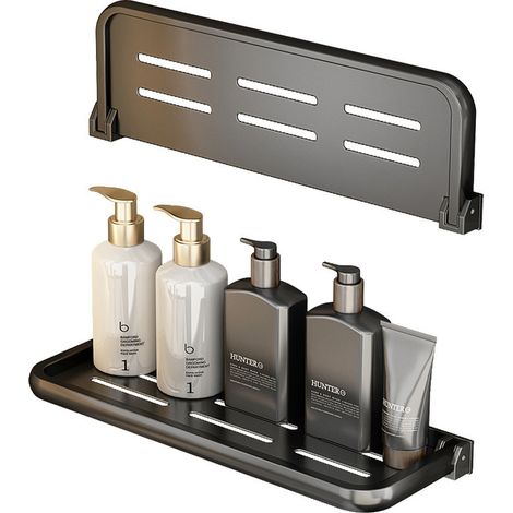 Supports rangement douche pliable muraux 2pcs (1/5)