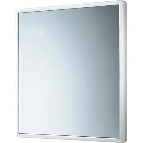 Miroir salle de bain Gedy cadre blanc 55x60 cm