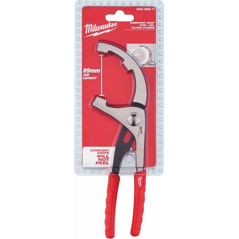 Alicates filtro de aceite Milwaukee 4932492511 compacto resistente (1/3)