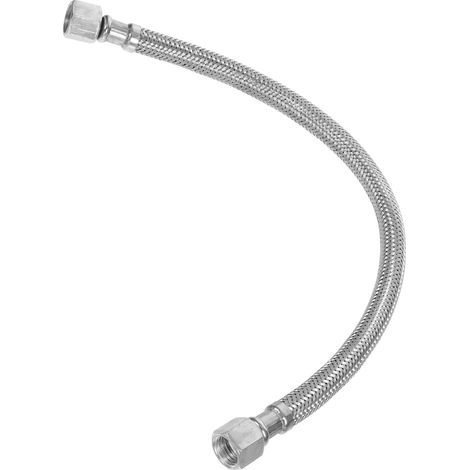 Ersatz-Druckluftschlauch für ölfreie Luftkompressoren, Edelstahl, 14 x 1,5 mm, 350 mm Vollmaterial, für Druckluftwerkzeuge und Druckluftarmaturen (1/5)