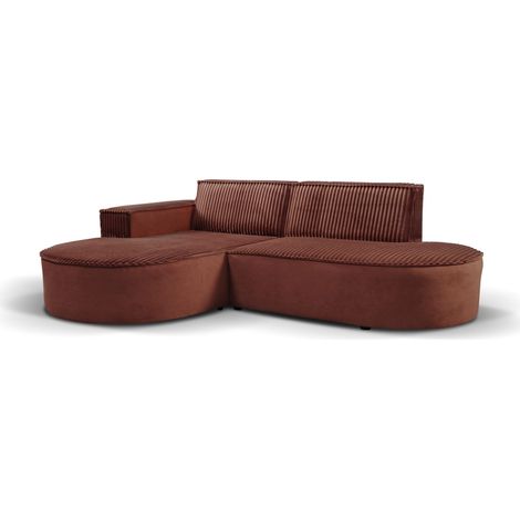 Modernes L-förmiges Designer-Ecksofa Modena Soft Kupfer Links (1/2)