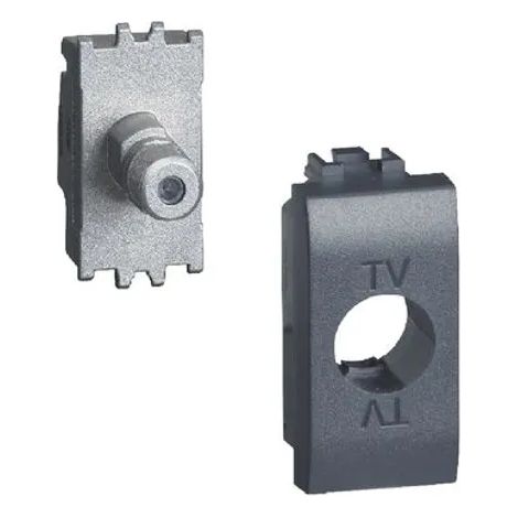 BTICINO L4202FN - Presa SAT coassiale tipo-F 1M - Antracite