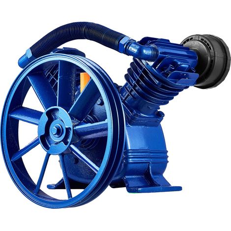 Tête de pompe de compresseur d air, 5,5 HP, 5,75 CFM, double cylindre, double étage, type V, en fonte, 185 PSI (1/5)