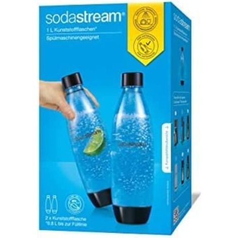 SodaStream, bottiglia di plastica Duopack, Fuse, 2x1 litro