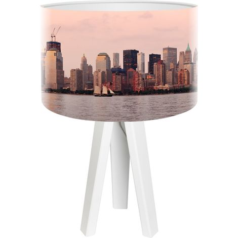 Lampe de chevet city foto-178 - Blanc