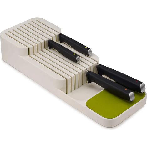 Bloc à couteaux plat et naturel pour tiroir, horizontal, bambou (1/5)